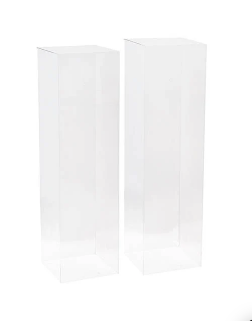 Plinths Clear Square Set 2