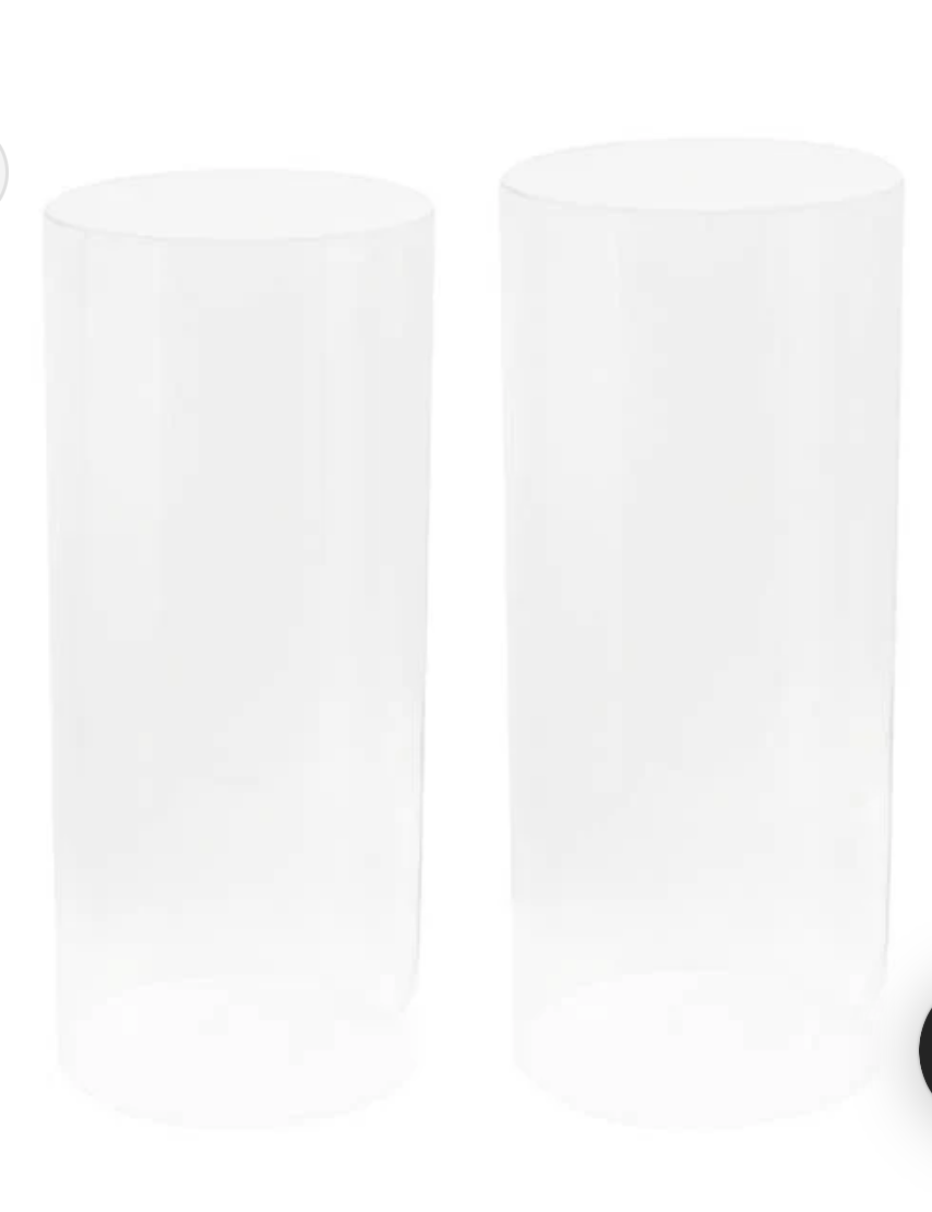 Plinths Clear Round Set 2