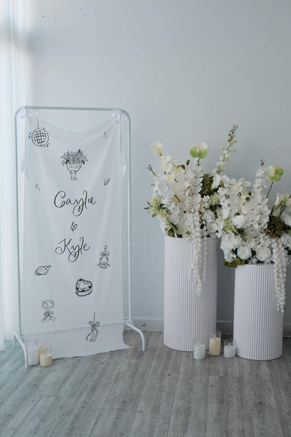 Faux Floral Arrangement - White