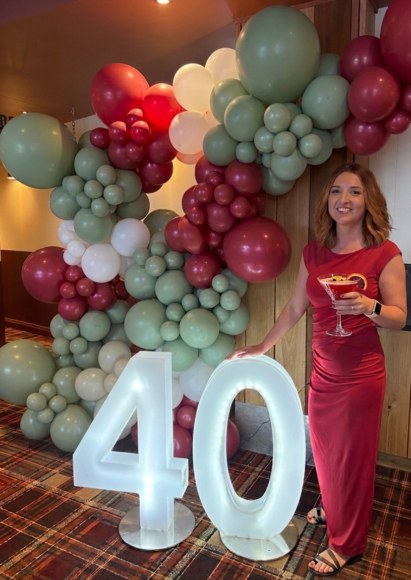LED Birthday Numbers 40