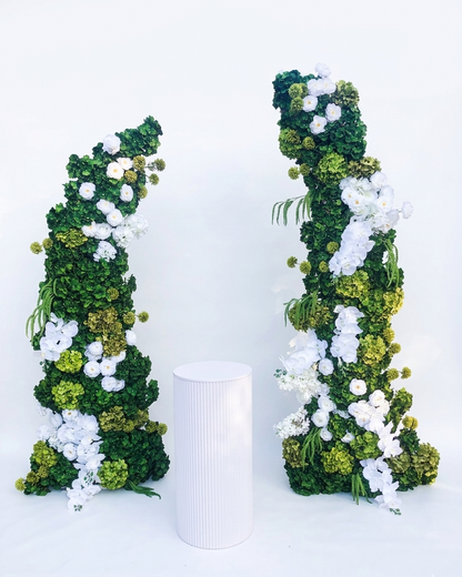 Faux Floral Arch Green