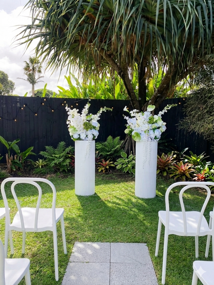 Faux Floral Arrangement - White