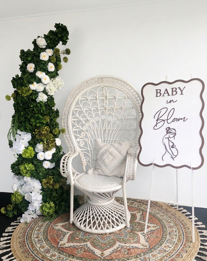 Faux Floral Arch Green