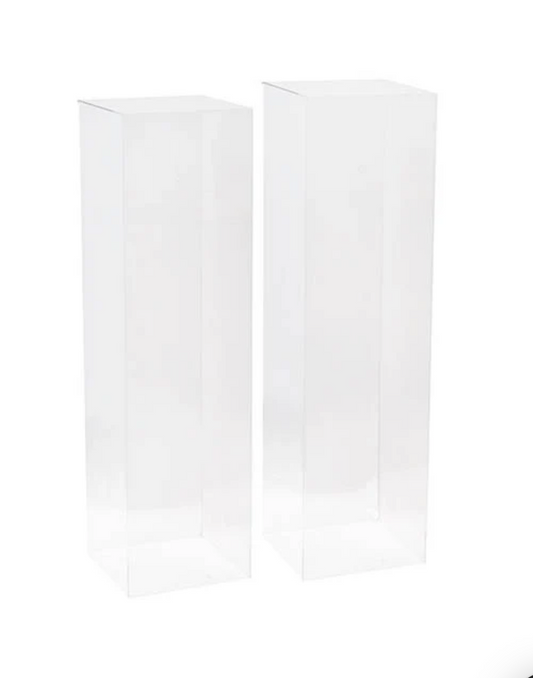 Plinths Clear Square Set 2