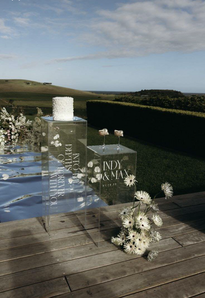 Plinths Clear Square Set 2