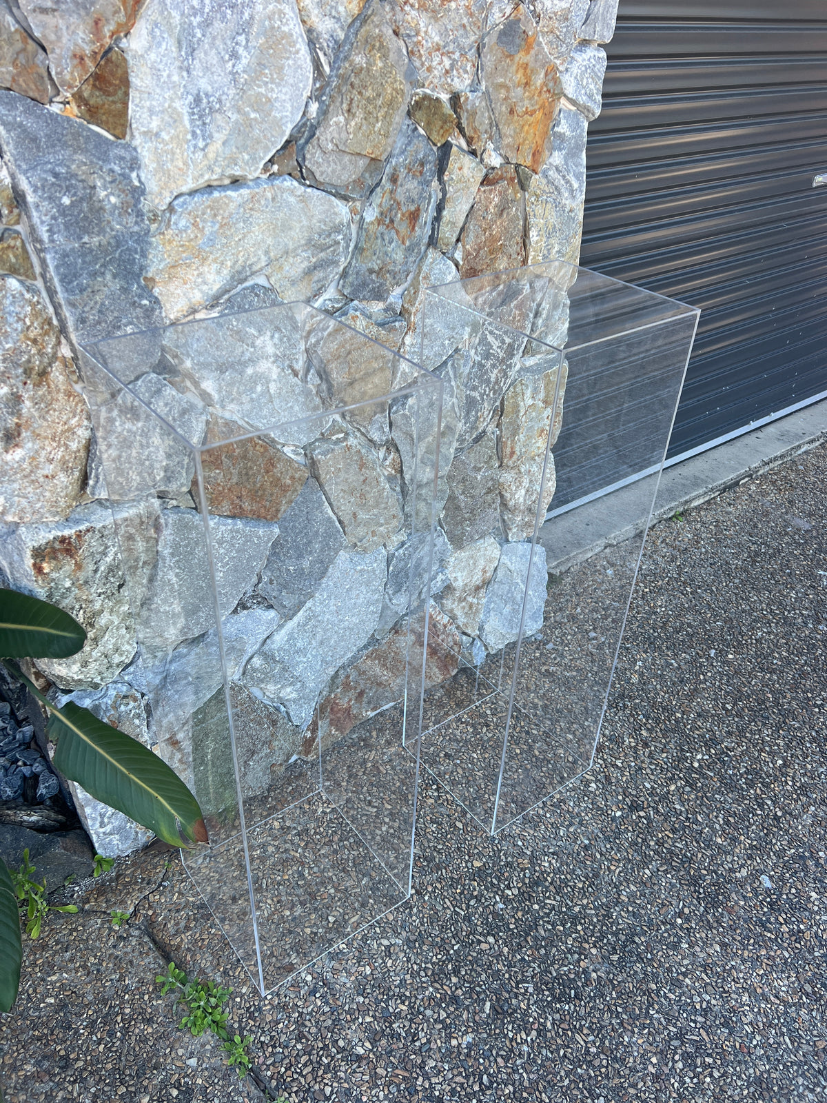 Plinths Clear Square Set 2