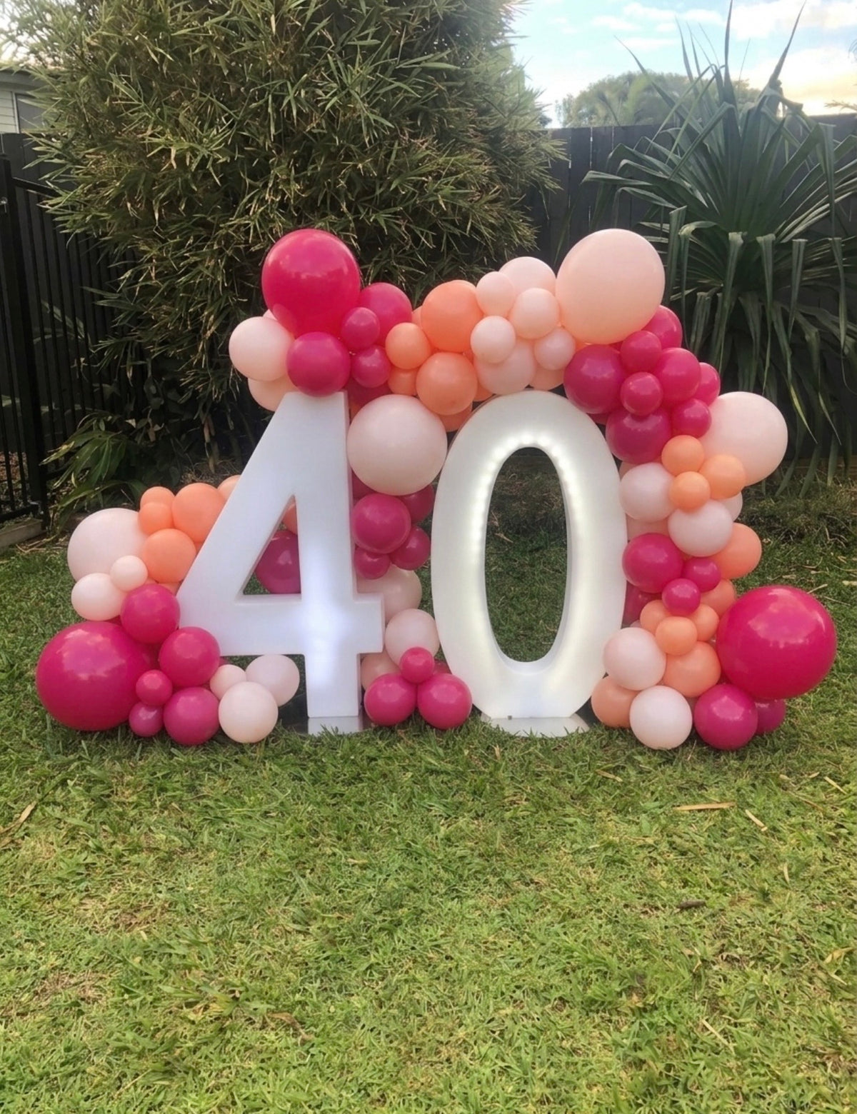 LED Birthday Numbers 40