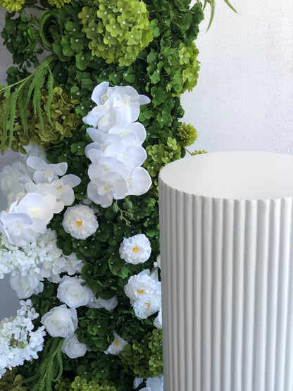 Faux Floral Arch Green