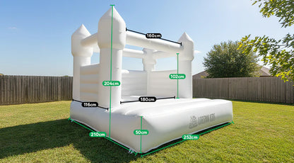 Jumping Castle White 2.5m x 2.1m