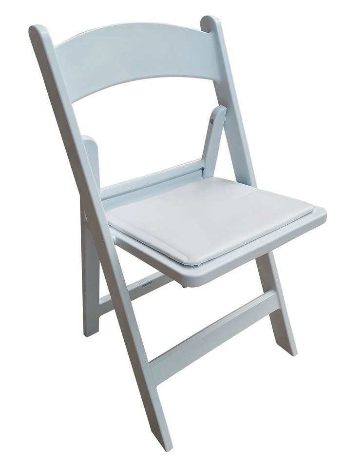 Chairs - White Folding Americana