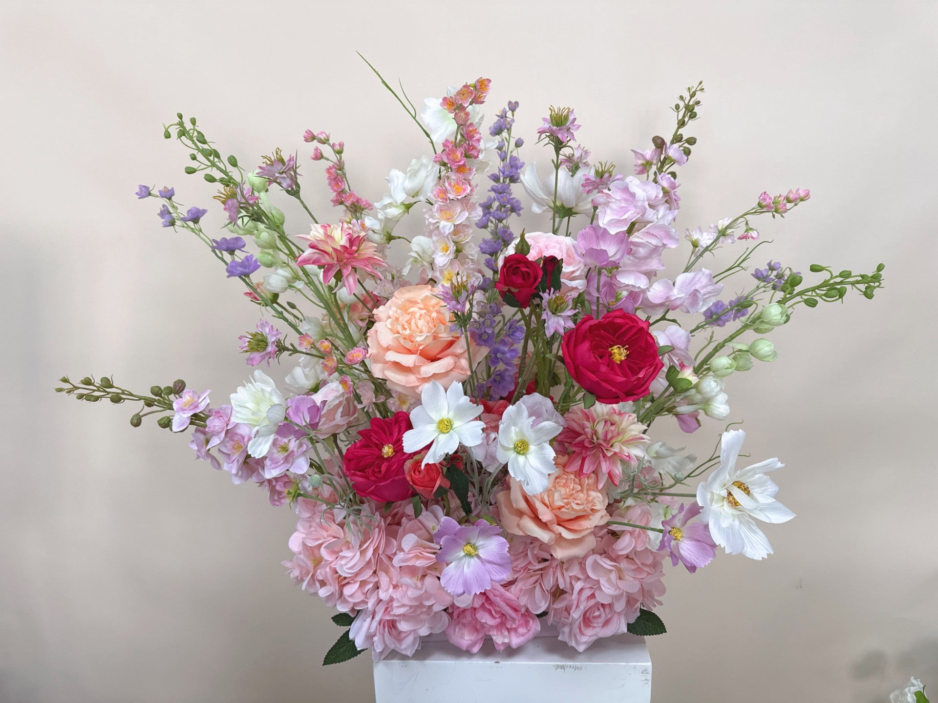 Spring Faux Floral Arrangement