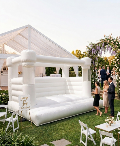 Jumping Castle White 4m x 3m