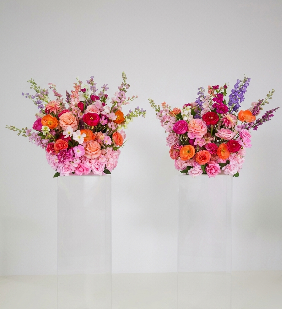 Plinths Clear Square Set 2