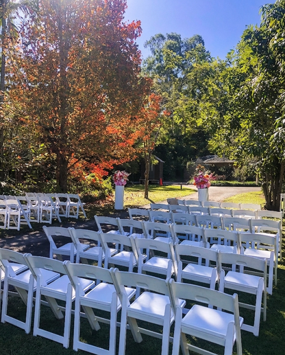 Chairs - White Folding Americana