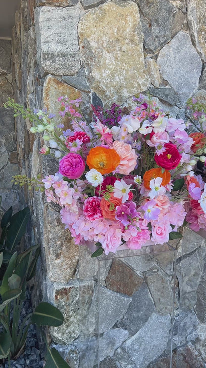 Faux Floral Arrangement - Bright